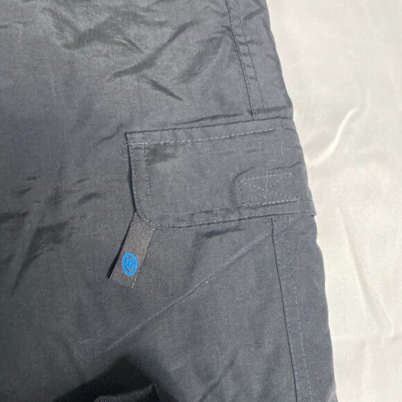 Slalom Insulated L Nylon Black Ski Pants - Picture 2 of 7